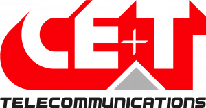 Logo C. E. + T  (Constructions électroniques + télécommunication)
