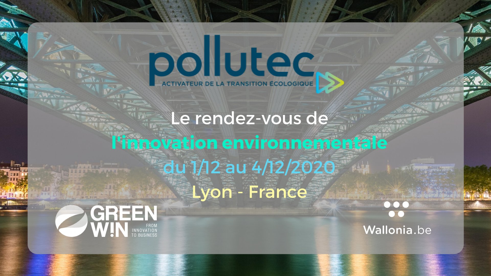 POLLUTEC LYON 2020 : Le RDV de l'innovation environnementale