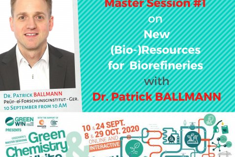 Meet Dr. Patrick BALLMANN from Prüf- und Forschungsinstitut Pirmasens EVA at our online Master Session #1 on 10 September 2020 at 10AM