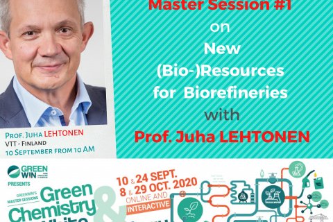 Meet Prof. Juha LEHTONEN from VTT - Finland at our online Master Session #1, on 10 September at 10 AM