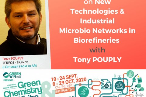 Meet Tony POUPLY from Tereos on our online Master Session #3, on 8 October 2020 at 10AM