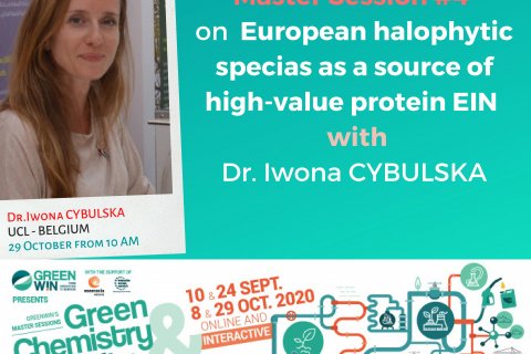 Meet Dr Iwona CYBULSKA from UCLouvain at our online Master Session #4 (the last one!) on 29 October 2020 at 10AM